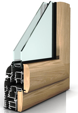 Infissi in alluminio legno inalfer . industria porte e finestre Serramenti legno alluminio caratteristiche